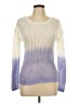 Pink Rose White Purple Pullover Sweater Size L - photo 1