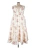 Cider 100% Polyester Floral Ivory Cocktail Dress Size 3X - photo 1