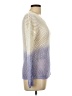 Pink Rose White Purple Pullover Sweater Size L - photo 4