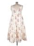 Cider 100% Polyester Floral Ivory Cocktail Dress Size 3X - photo 2
