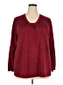 Avenue Burgundy Pullover Sweater Size 26 - 28 Plus - photo 1