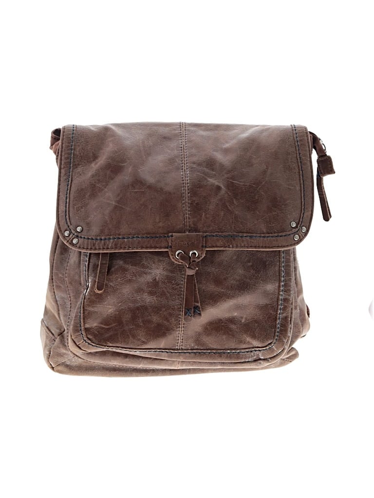 Pre-owned The Sak Leather Messenger In Brown