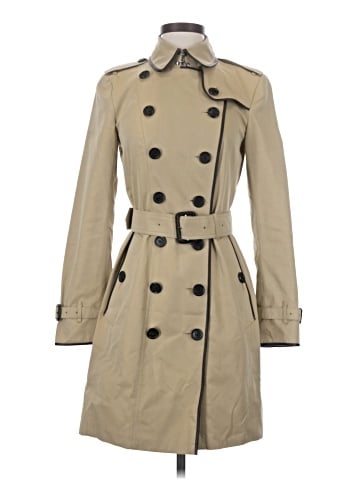 Burberry Leather Trim Trenchcoat (view 1)
