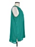 Pleione 100% Polyester Teal Sleeveless Blouse Size M - photo 4