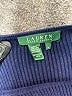 Lauren by Ralph Lauren 100% Cotton Solid Blue Pullover Sweater Size XL - photo 7