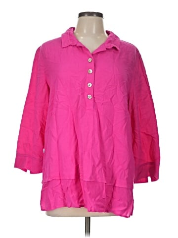 John Mark 3/4 Sleeve Button-Down Shirt (view 1)