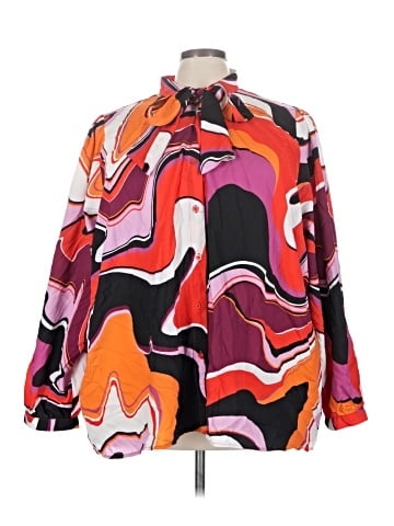 ELOQUII Long Sleeve Blouse (view 1)