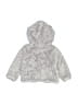 Cat & Jack 100% Polyester Silver Zip Up Hoodie Size 3-6 mo - photo 2
