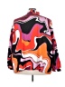 ELOQUII Print Orange Long Sleeve Blouse Size 32 - photo 2