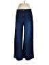 Halara Chevron-herringbone Blue Jeans Size L - photo 1