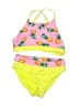 InGear Tropical Yellow Pink Two Piece Swimsuit Size 4 - 5 - photo 1