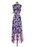 Nine West Floral Blue Cocktail Dress Size 2 - photo 2