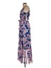 Nine West Floral Blue Cocktail Dress Size 2 - photo 5