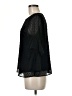 Kaari Blue 100% Polyester Black 3/4 Sleeve Blouse Size M - photo 5