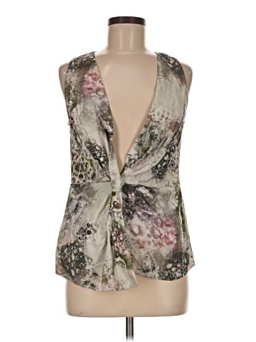 St. John Sleeveless Silk Top (view 1)