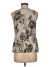St. John Tan Sleeveless Silk Top Size 8 - photo 2