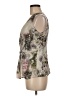 St. John Tan Sleeveless Silk Top Size 8 - photo 5