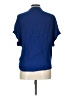 Olivaceous 100% Rayon Blue Short Sleeve Blouse Size L - photo 2