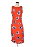 Tommy Hilfiger Graphic Orange Cocktail Dress Size 8 - photo 1