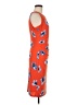 Tommy Hilfiger Graphic Orange Cocktail Dress Size 8 - photo 4