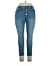 Tahari Solid Blue Jeans Size 16 - photo 1