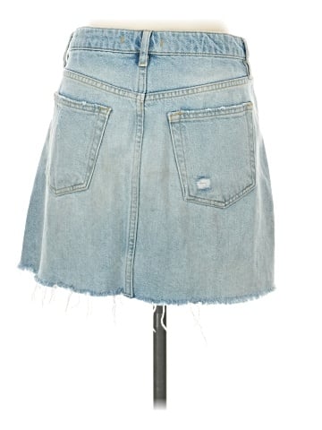 We the Free Denim Skirt (view 2)