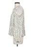 CeCe Metallic Silver Cardigan Size S - photo 5
