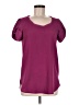 Diane von Furstenberg 100% Polyester Purple Short Sleeve Top Size 6 - photo 1
