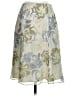 Talbots 100% Silk Floral Gray Silk Skirt Size 2 - photo 1