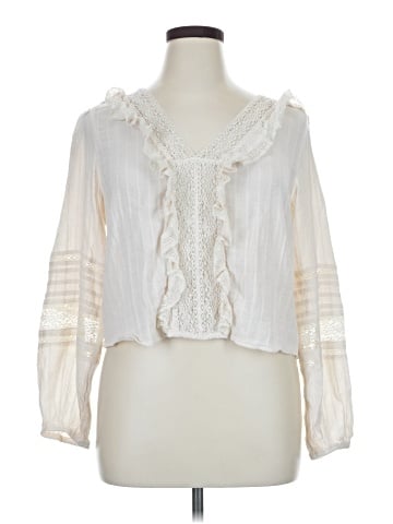 American Eagle Outfitters 3/4 Sleeve Blouse (view 1)