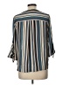 W5 100% Polyester Blue 3/4 Sleeve Blouse Size L - photo 2