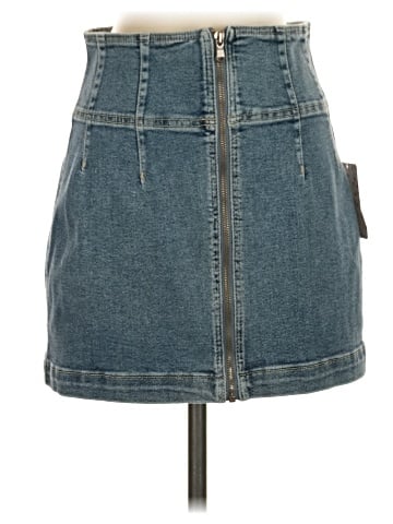 We the Free Denim Skirt (view 1)