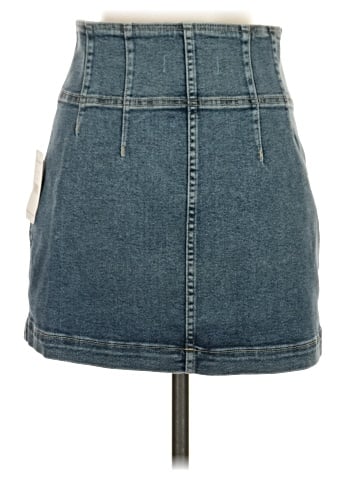 We the Free Denim Skirt (view 2)