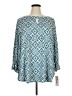 Ruby Rd. Teal 3/4 Sleeve T-Shirt Size 1X - photo 1