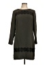 Ann Taylor 100% Polyester Gray Casual Dress Size 10 - photo 1