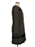 Ann Taylor 100% Polyester Gray Casual Dress Size 10 - photo 4