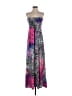 Venus 100% Polyester Print Purple Gray Casual Dress Size S - photo 1
