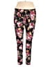 Bobbie Brooks Floral Black Casual Pants Size 2X - photo 1