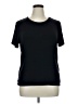 Jaclyn Smith Solid Black Short Sleeve T-Shirt Size XL - photo 1