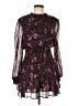 Aqua Floral Purple Cocktail Dress Size M - photo 1