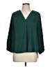 Vince Camuto 100% Polyester Green 3/4 Sleeve Blouse Size L - photo 1