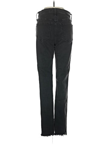 Madewell Tall 10" High-Rise Skinny Jeans in Berkeley Black: Button-Through Edition (view 2)