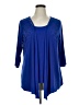 Covington Blue 3/4 Sleeve Blouse Size 1X - photo 1
