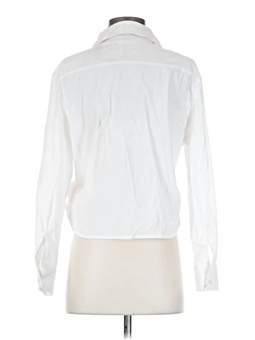Aqua Long Sleeve Blouse (view 2)