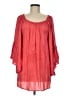 Elan 100% Rayon Red 3/4 Sleeve Blouse One size - photo 1