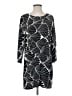 J.Crew Graphic Black Casual Dress Size 8 - photo 1