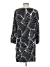 J.Crew Graphic Black Casual Dress Size 8 - photo 2