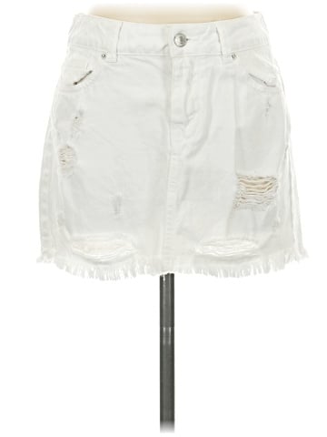 We the Free Denim Skirt (view 1)