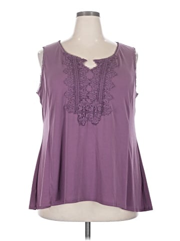 Roz & Ali Sleeveless Blouse (view 1)