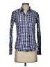 UNTUCKit 100% Cotton Checkered-gingham Blue Long Sleeve Button-Down Shirt Size 2 - photo 1